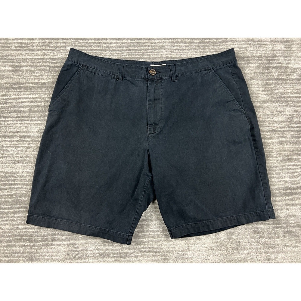 Merona‎ Shorts Mens 40 Black 100% Cotton Slash Pocket Chino Outdoors